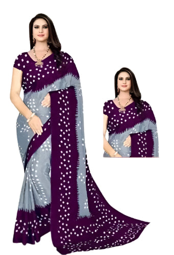Bandhani Cotton Elegant Cotton Printed Saree